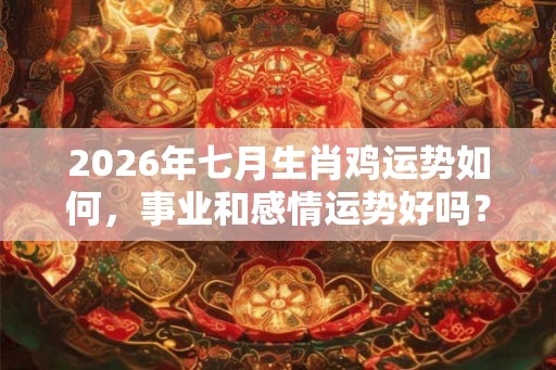 2026年七月生肖鸡运势如何，事业和感情运势好吗？