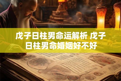 戊子日柱男命运解析 戊子日柱男命婚姻好不好