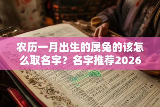 农历一月出生的属兔的该怎么取名字？名字推荐2026