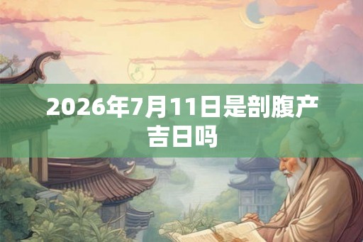 2026年7月11日是剖腹产吉日吗