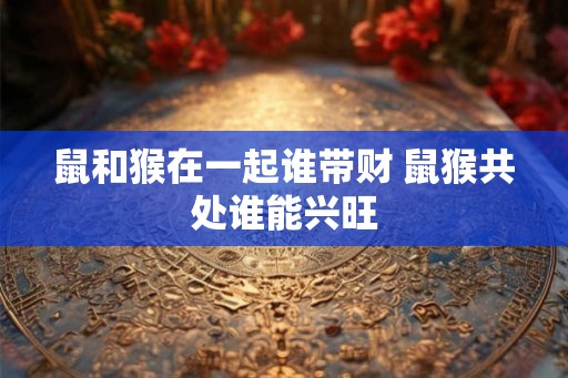 鼠和猴在一起谁带财 鼠猴共处谁能兴旺 鼠和猴在一起谁带财 鼠猴共处谁能兴旺