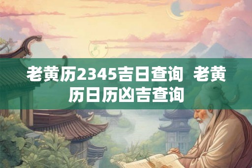 老黄历2345吉日查询 老黄历日历凶吉查询 老黄历2345吉日查询 老黄历日历凶吉查询