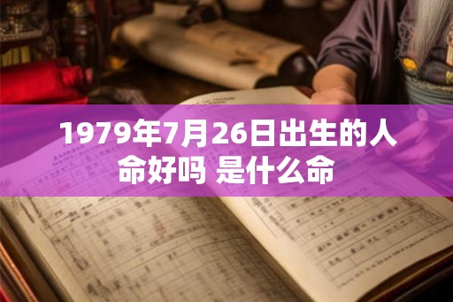 1979年7月26日出生的人命好吗 是什么命