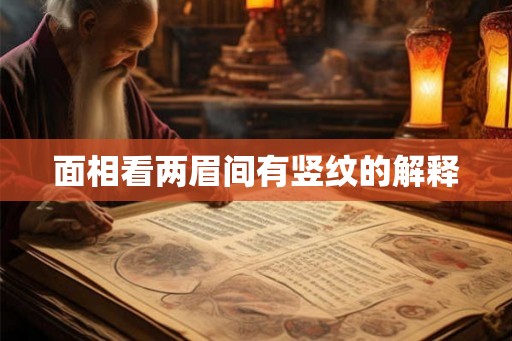 面相看两眉间有竖纹的解释