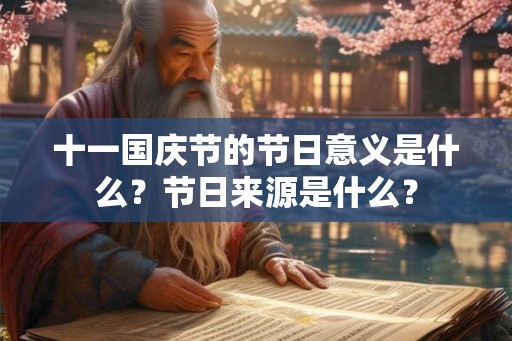 十一国庆节的节日意义是什么？节日来源是什么？