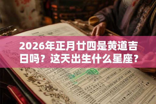 2026年正月廿四是黄道吉日吗？这天出生什么星座？