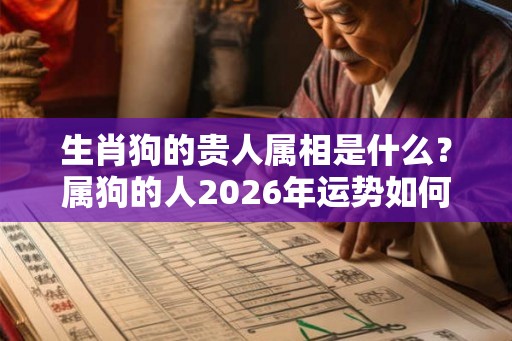 生肖狗的贵人属相是什么?属狗的人2026年运势如何? 生肖狗的贵人属相是什么?属狗的人2026年运势如何?