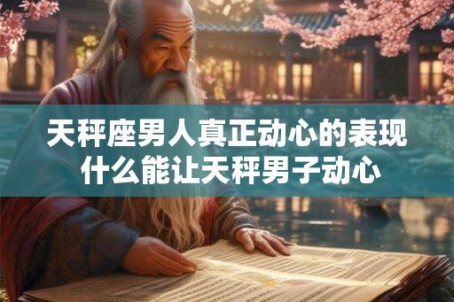天秤座男人真正动心的表现 什么能让天秤男子动心