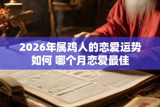 2026年属鸡人的恋爱运势如何 哪个月恋爱最佳