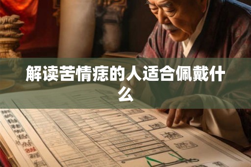 解读苦情痣的人适合佩戴什么