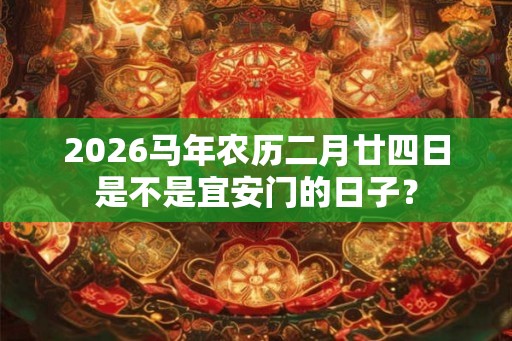 2026马年农历二月廿四日是不是宜安门的日子？