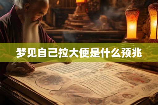 梦见自己拉大便是什么预兆