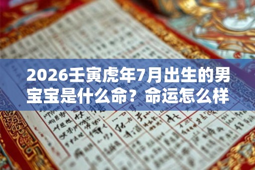 2026壬寅虎年7月出生的男宝宝是什么命?命运怎么样? 2026壬寅虎年7月出生的男宝宝是什么命?命运怎么样?