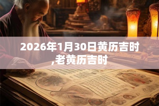 2026年1月30日黄历吉时,老黄历吉时