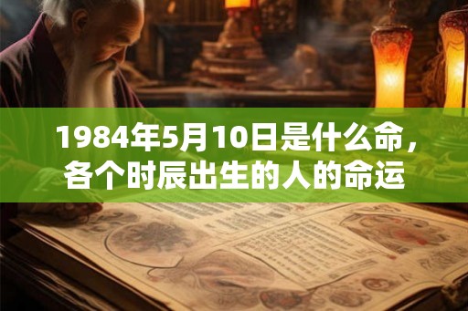 1984年5月10日是什么命，各个时辰出生的人的命运
