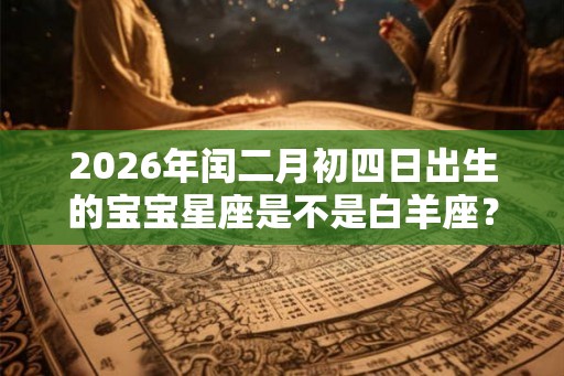 2026年闰二月初四日出生的宝宝星座是不是白羊座？