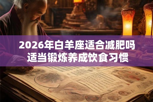 2026年白羊座适合减肥吗 适当锻炼养成饮食习惯
