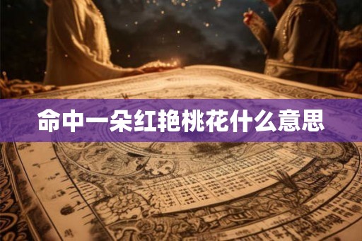 命中一朵红艳桃花什么意思