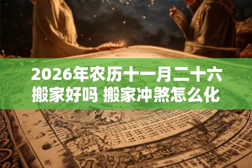 2026年农历十一月二十六搬家好吗 搬家冲煞怎么化解 2026年农历十一月二十六搬家好吗 搬家冲煞怎么化解