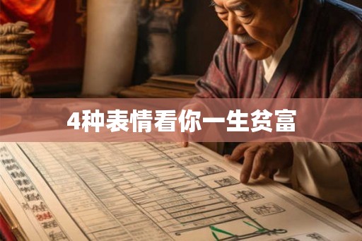 4种表情看你一生贫富
