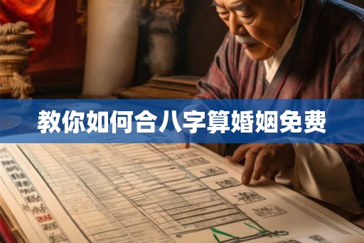 教你如何合八字算婚姻免费