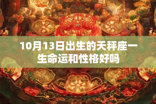 10月13日出生的天秤座一生命运和性格好吗