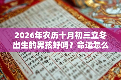 2026年农历十月初三立冬出生的男孩好吗？命运怎么样？