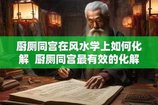 厨厕同宫在风水学上如何化解  厨厕同宫最有效的化解方法图