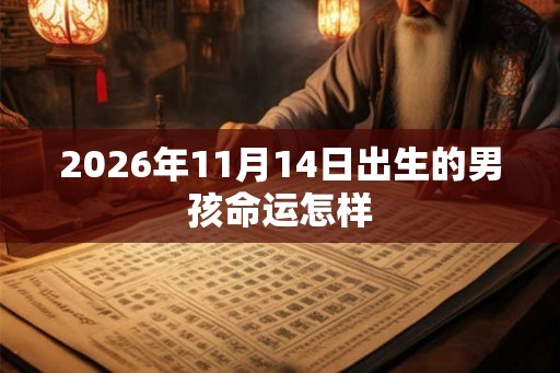 2026年11月14日出生的男孩命运怎样