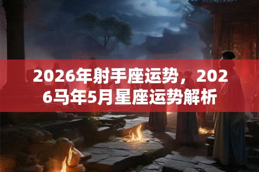 2026年射手座运势，2026马年5月星座运势解析