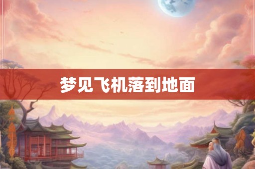 梦见飞机落到地面