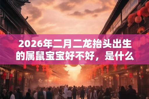 2026年二月二龙抬头出生的属鼠宝宝好不好，是什么命运？