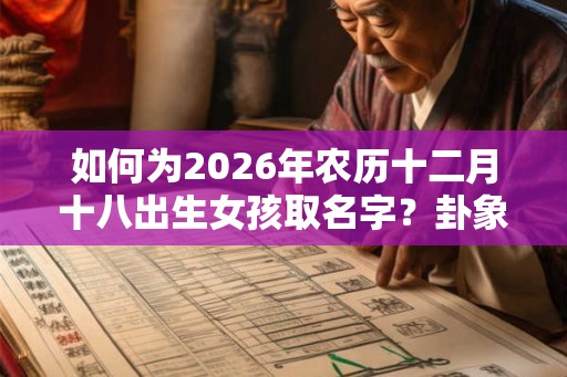 如何为2026年农历十二月十八出生女孩取名字?卦象好吗? 如何为2026年农历十二月十八出生女孩取名字?卦象好吗?