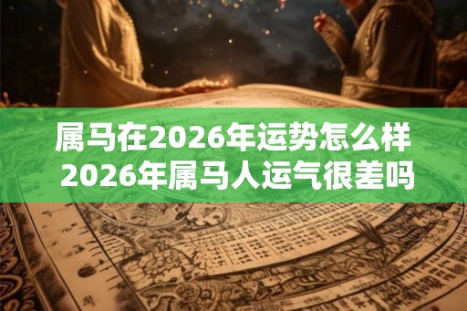 属马在2026年运势怎么样 2026年属马人运气很差吗