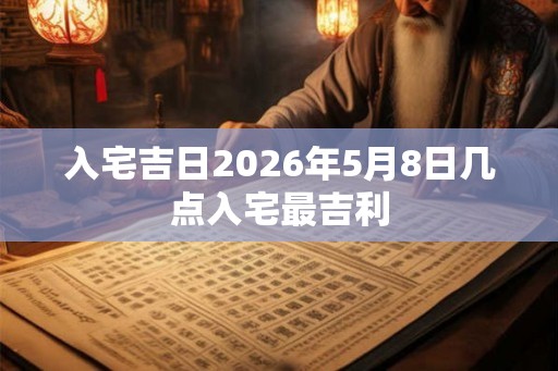 入宅吉日2026年5月8日几点入宅最吉利