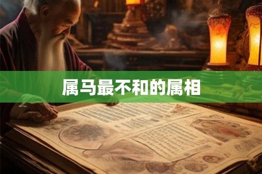 属马最不和的属相