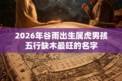 2026年谷雨出生属虎男孩五行缺木最旺的名字