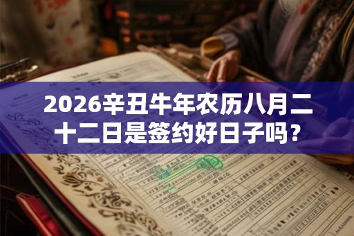 2026辛丑牛年农历八月二十二日是签约好日子吗？