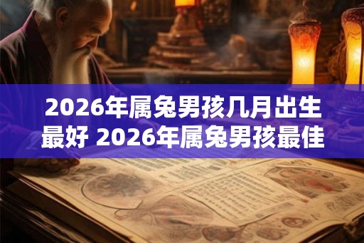 2026年属兔男孩几月出生最好 2026年属兔男孩最佳出生月份