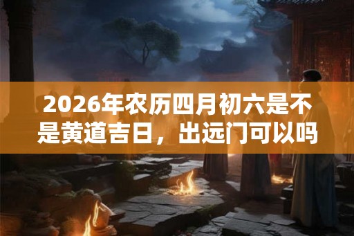 2026年农历四月初六是不是黄道吉日，出远门可以吗？