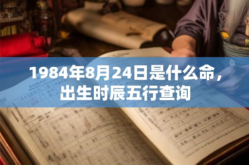 1984年8月24日是什么命，出生时辰五行查询