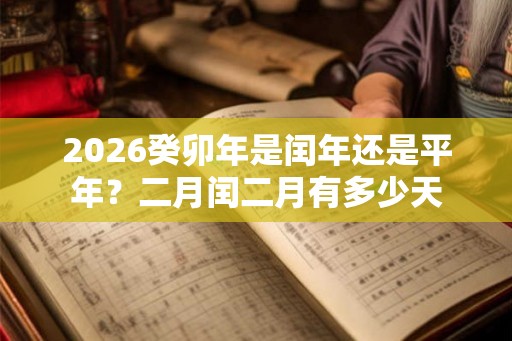 2026癸卯年是闰年还是平年？二月闰二月有多少天