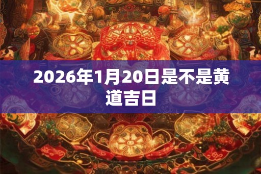 2026年1月20日是不是黄道吉日 2026年1月20日是不是黄道吉日