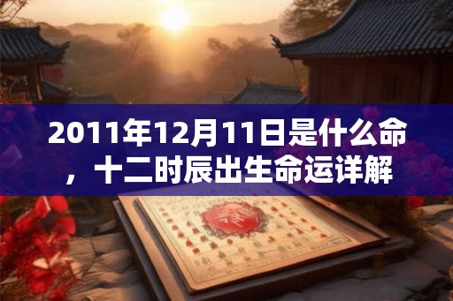 2011年12月11日是什么命，十二时辰出生命运详解