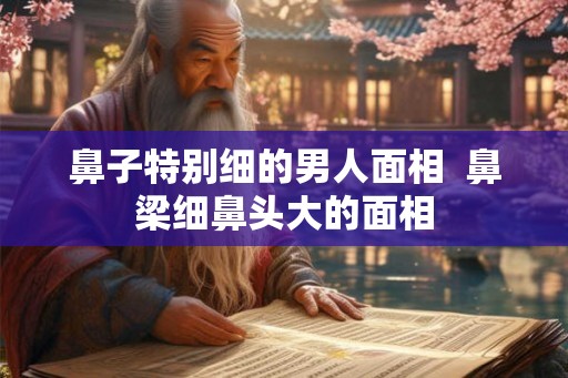 鼻子特别细的男人面相 鼻梁细鼻头大的面相 鼻子特别细的男人面相 鼻梁细鼻头大的面相