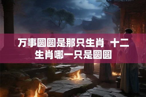 万事圆圆是那只生肖  十二生肖哪一只是圆圆