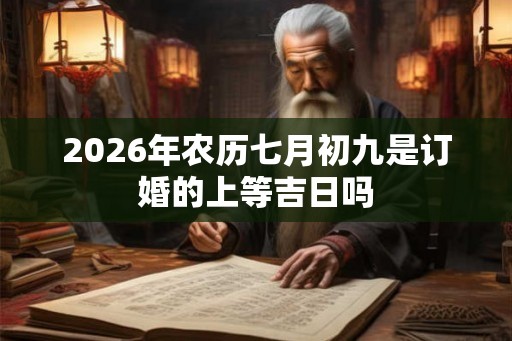 2026年农历七月初九是订婚的上等吉日吗