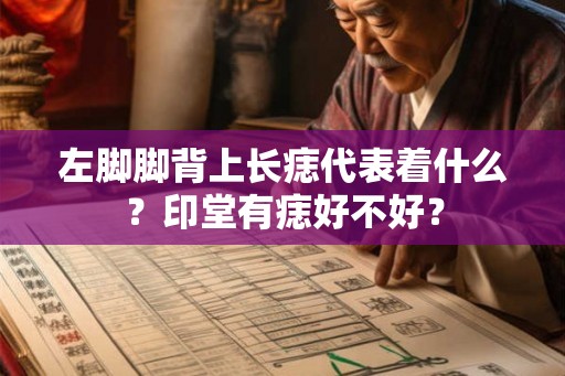 左脚脚背上长痣代表着什么？印堂有痣好不好？
