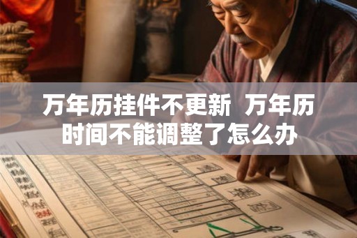 万年历挂件不更新 万年历时间不能调整了怎么办 万年历挂件不更新 万年历时间不能调整了怎么办