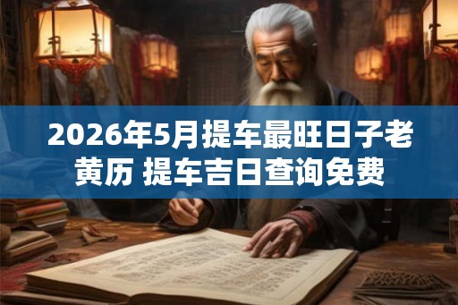 2026年5月提车最旺日子老黄历 提车吉日查询免费